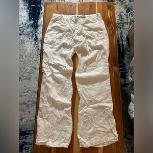 Guess Jeans White Linen pants size small
